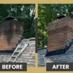 Chimney Repointing Before & After