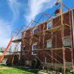 House Repointing Scaffold Setup